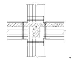 建筑鋼筋網(wǎng)混凝土梁柱節(jié)點構(gòu)造示意圖 建筑鋼筋網(wǎng)混凝土梁柱節(jié)點構(gòu)造示意圖